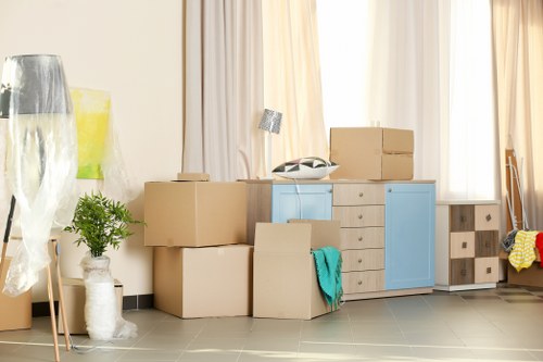 Ham Removals team preparing belongings for a careful local move