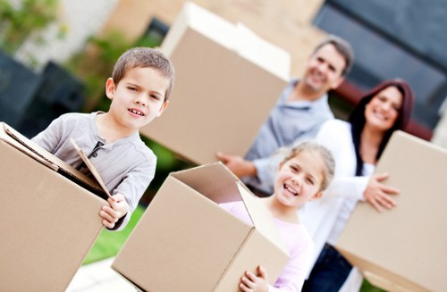 Fragile items prepared for home moves in Ham