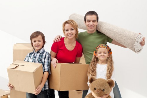 Professional packing supplies used for house removals in Ham