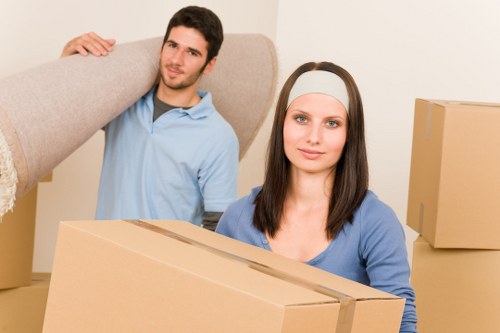Careful packing of fragile items for a flat move in Ham