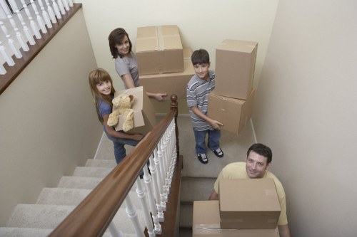 Team coordinating a commercial relocation in Ham